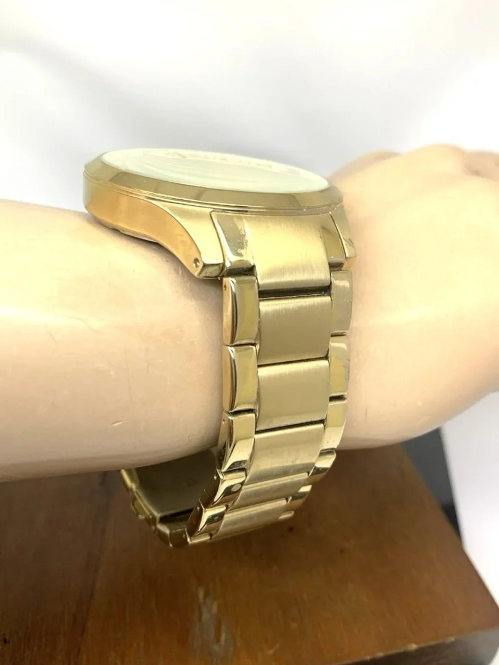 Armani Exchange Men's Watch AX2131 Quartz Gold Stainless Steel 46mm